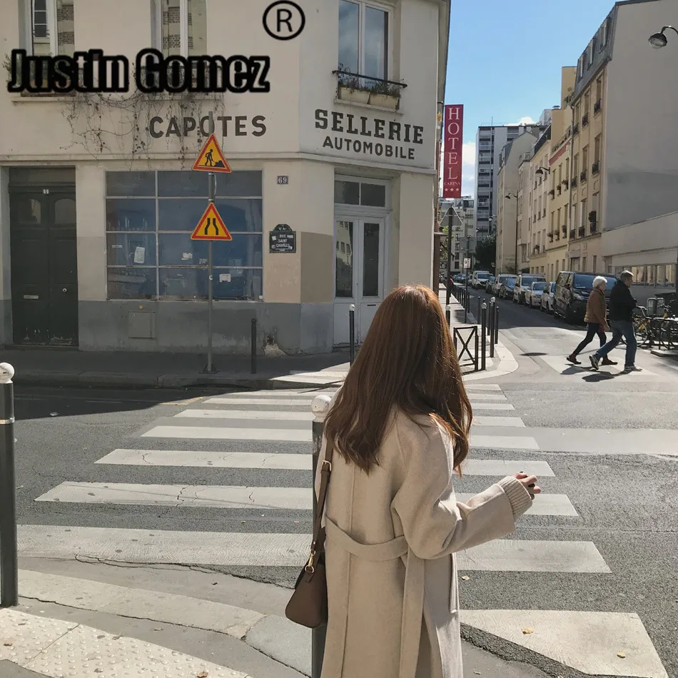 

Cheap Wholesale Hot Selling Handmade High-end Chic Long Overcoat Female Windbreaker Coat Winter Women's Wool Winter Clothes
