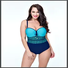 Мода с низким вырезом большой размер сексуальный цельный купальник бикини пляжная одежда