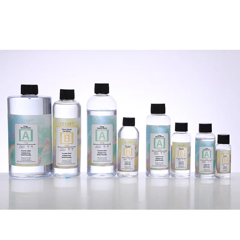 YZY ART Epoxy Resin Jewelry 3:1 AB Resin for DIY Resin Art Jewelry Making Accessories Beginner Kit Crystal Clear Epoxy Resin