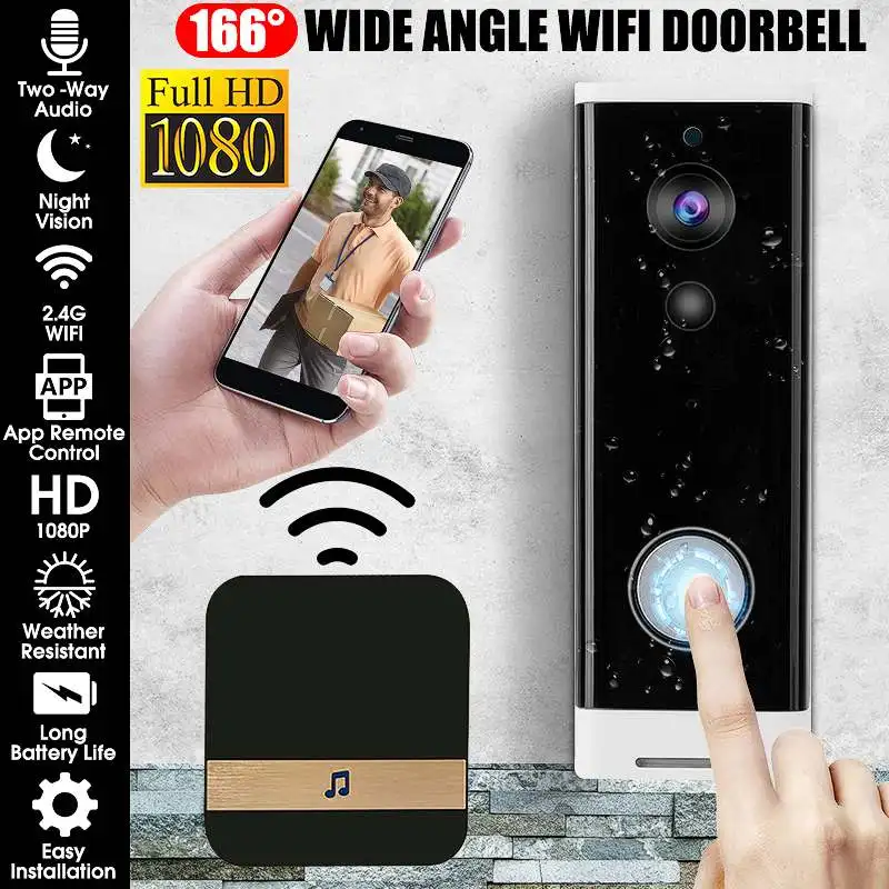 

Smart IP Video Intercom WI-FI Video Door Phone Door Bell WIFI Doorbell Camera For Apartments IR Alarm Wireless Security Camera