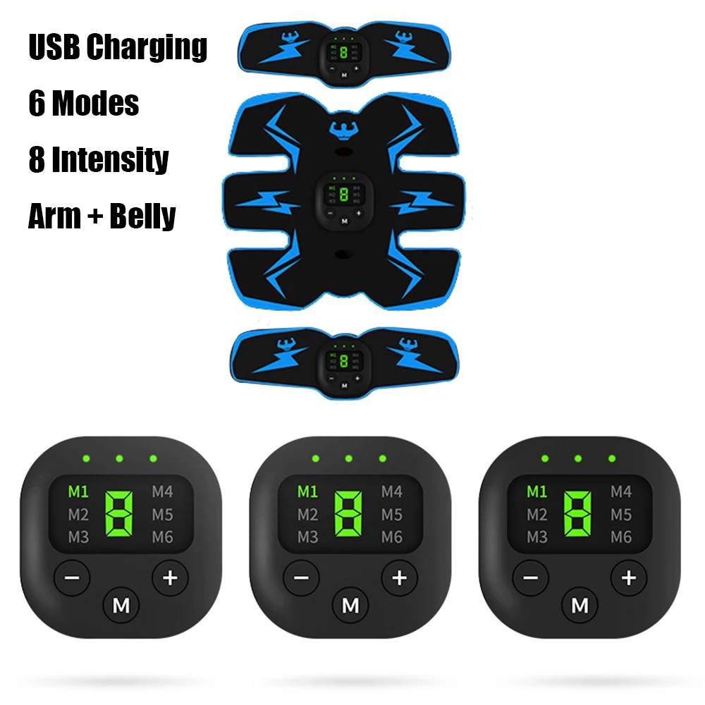 Type 12 Smart EMS Hips Trainer Electric Muscle Simulators Slimming Fat Burning Exerciser Gym Smart Fitness Muscle Abdominal Tool Unisex - Цвет: Type 12