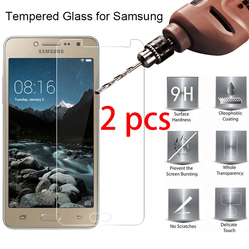 

2pcs 9H Toughed Tempered Glass Screen Protector for Samsung J7 J5 J3 Pro 2017 HD Hard Protective Glass on Galaxy J7 J5 J2 Prime