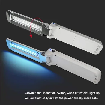 

Portable UVC Ultraviolet germicidal lamp disinfection lamp portable UV handheld folding home travel small sterilization lamp