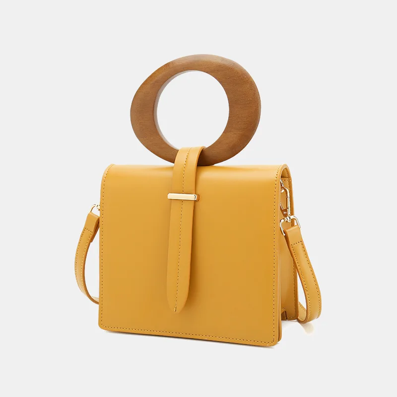 

Wooden Handbags with High Texture, Simple Retro French Style and Small Crowd Design