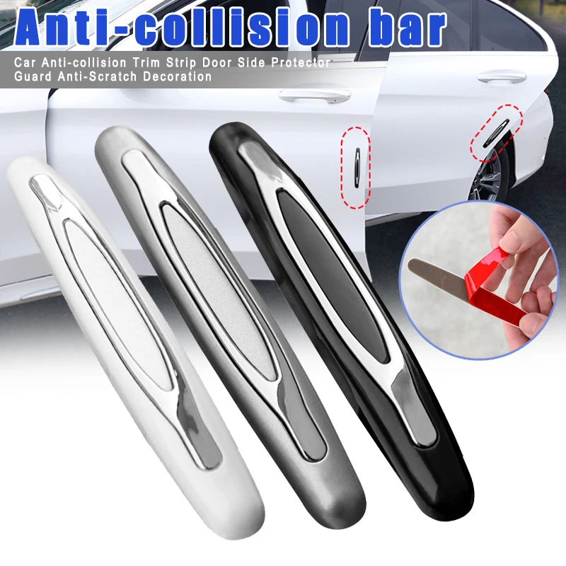 

4 Pcs Car Anti-collision Trim Strip Door Side Protector Guard Anti-Scratch Decoration V6