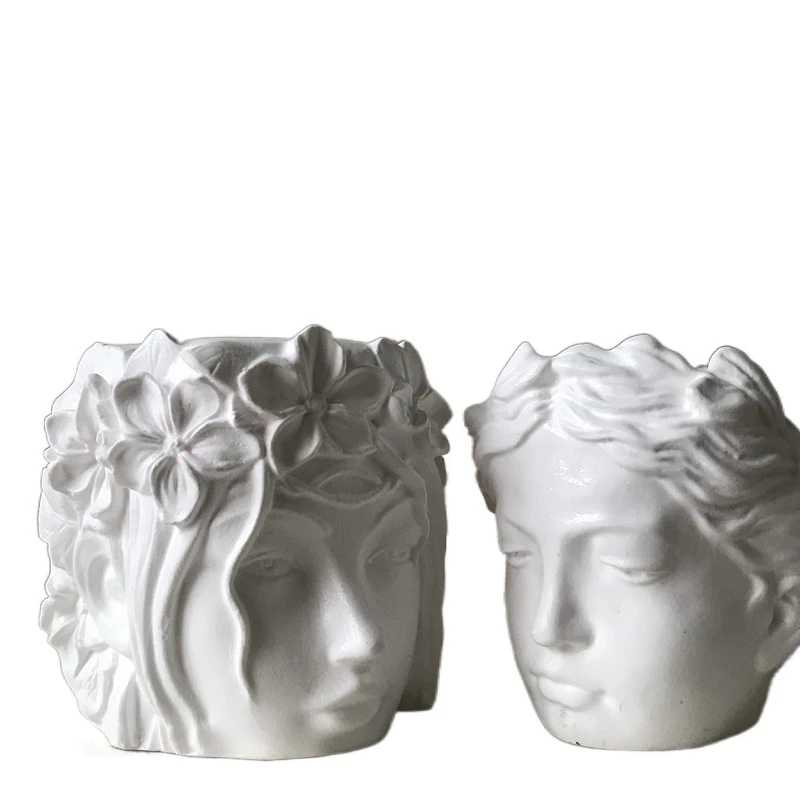妖精の女の子花瓶作る金型diy石膏粘土クラフト手作りデスクトップ装飾プランターシリコーンセメントポット金型 粘土型 Aliexpress