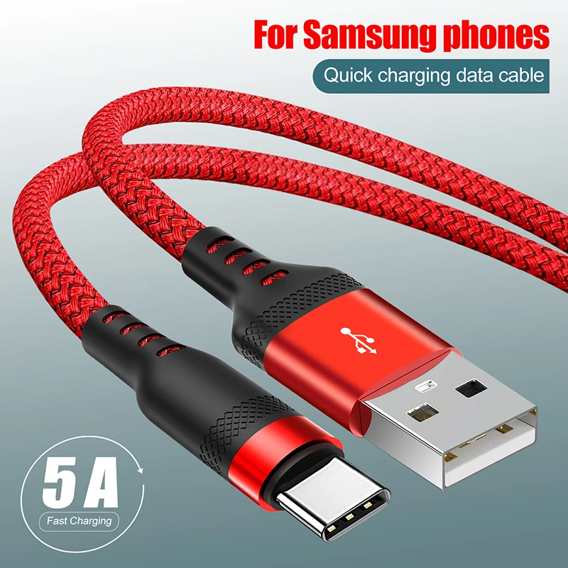 Cable de carga USB tipo C 5A para Samsung Galaxy S21 Ultra S21 + S21