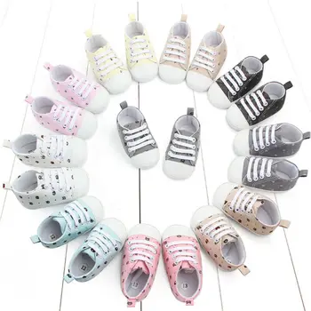 

Baby Casual Shoes Cute Newborn Infant Baby Boy Girl Crib Shoes Soft Sole Pram Anti-slip Sneaker