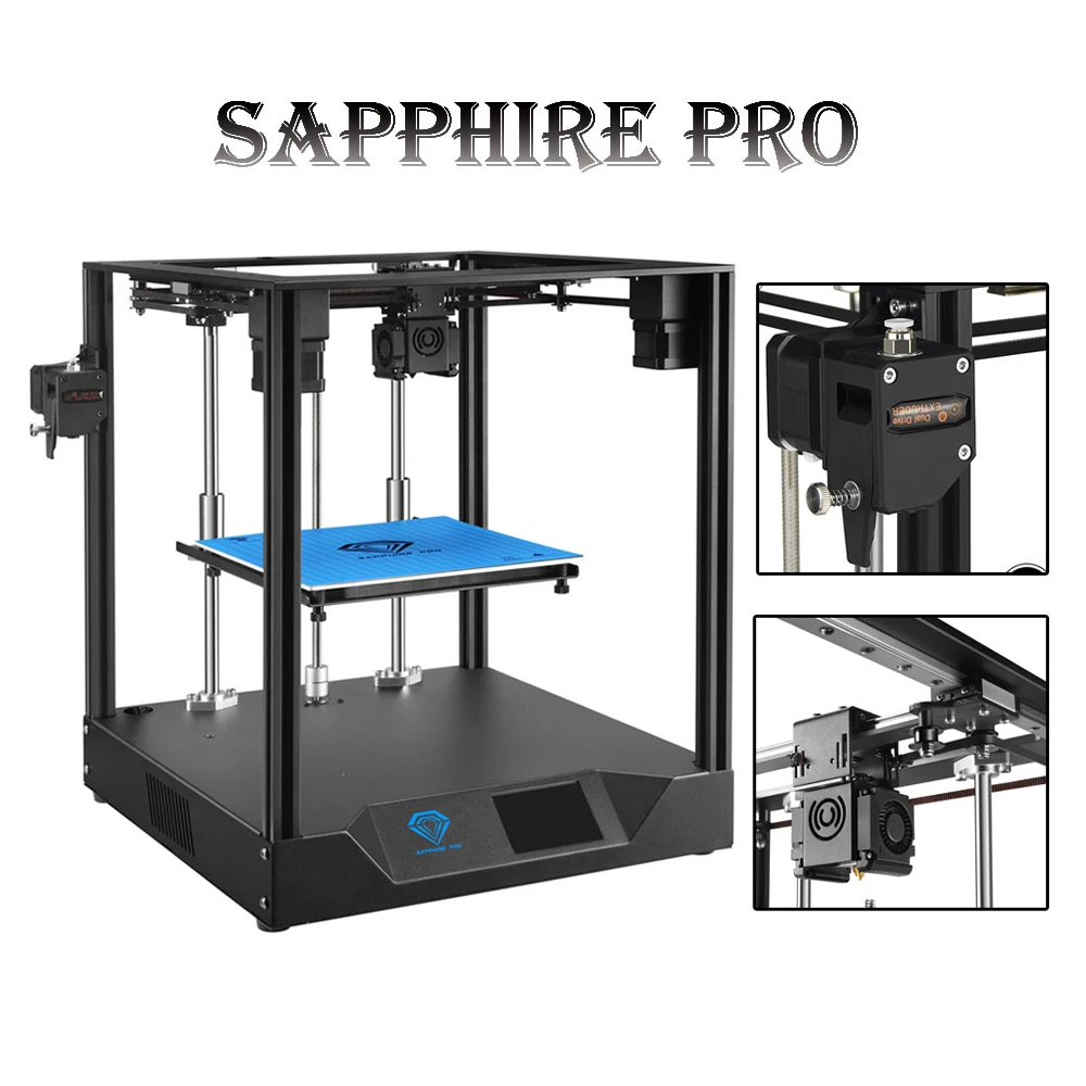 3D принтер Twotrees Sapphire Pro 2020 дюйма с двойными двигателями и стеклом | Компьютеры офис