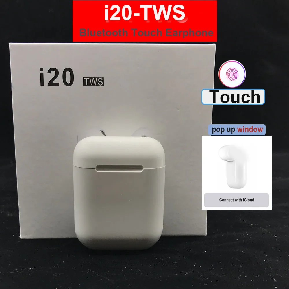 

i20 Tws Bluetooth 5.0 Earphone Headset Mini Earphones True Wireless Stereo Earbuds Headphones Earpiece For IPhone