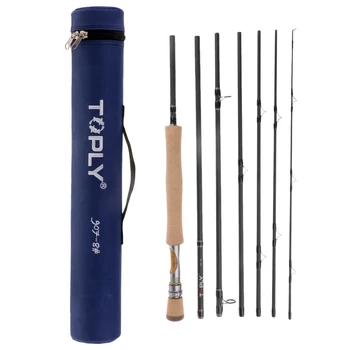 

High Performance Fishing Rod 7 Piece Fast Action 46T Carbon Fishing Rod With Rod Tube Fishing Tackles Rod Bag