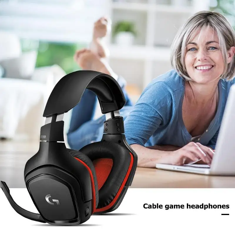 Logitech G331 3,5 мм Проводная гарнитура стерео наушники-вкладыши Наушники с микрофоном