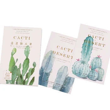 

30pcs/pack Creative Cactus illustration card multi-use Greeting Card Postcards Birthday Business Gift Card School Office Supply