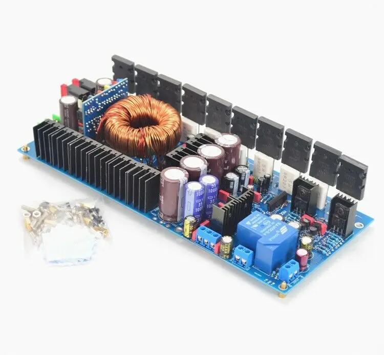 Assembeld A1943 C5200 моно 500 Вт усилитель мощности плата DC12V автомобильный DIY|Усилители
