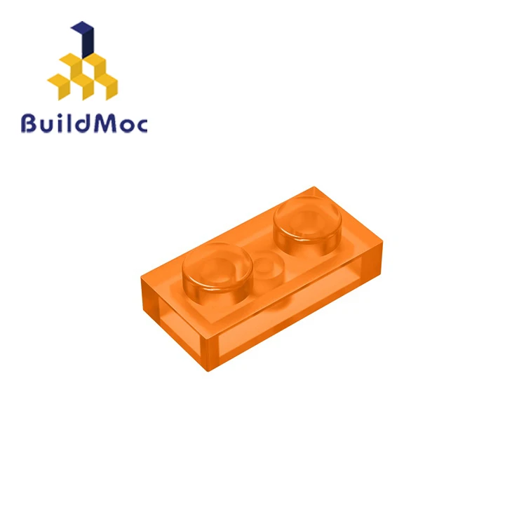 BuildMOC 3023 6225-28653 1x2 Technic changgeover Catch для строительных блоков части DIY развивающие творческие подарочные игрушки - Цвет: Оранжевый