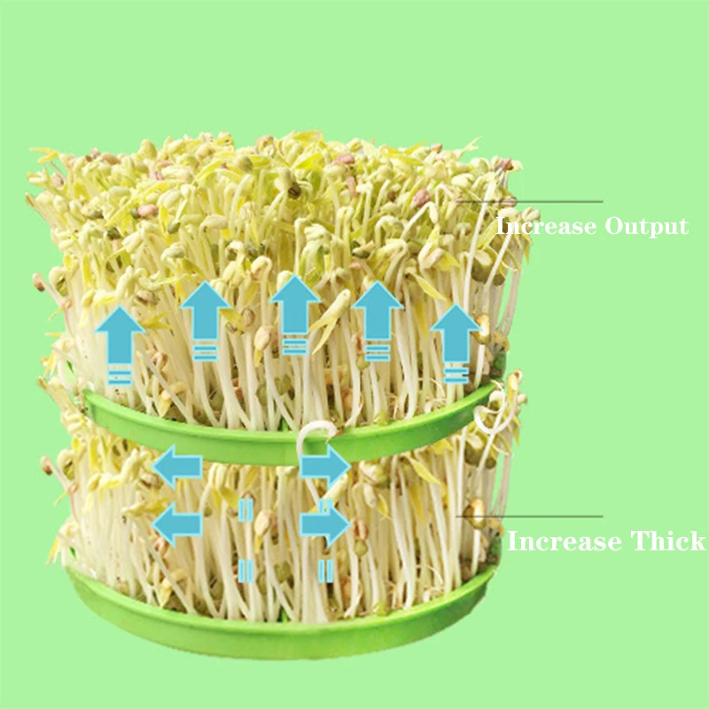 Инструмент для овощей, два слоя бобовых ростков, интеллектуальный автоматический бытовой термостат большой емкости для выращивания зеленых семян