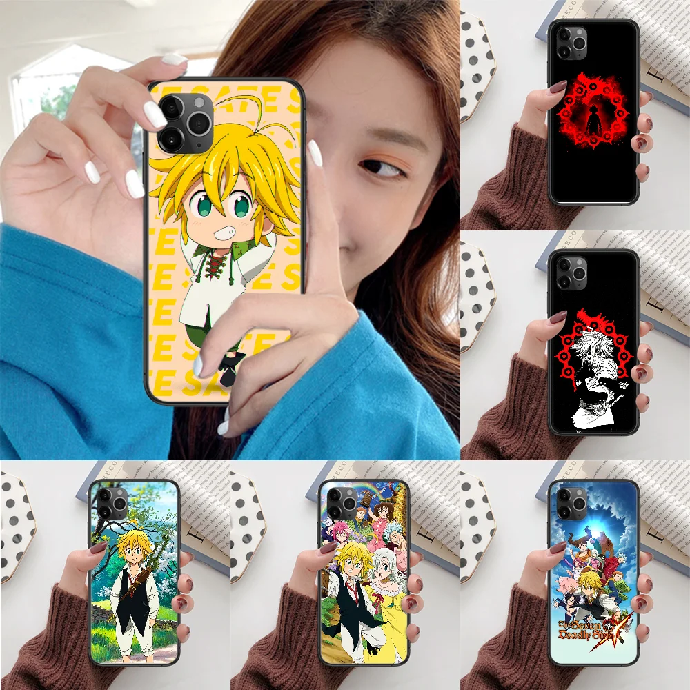Чехол для телефона с аниме Семь смертных грехов Meliodas iphone 5 6 7 8 S SE plus X XS XR 11 12 mini Pro Max