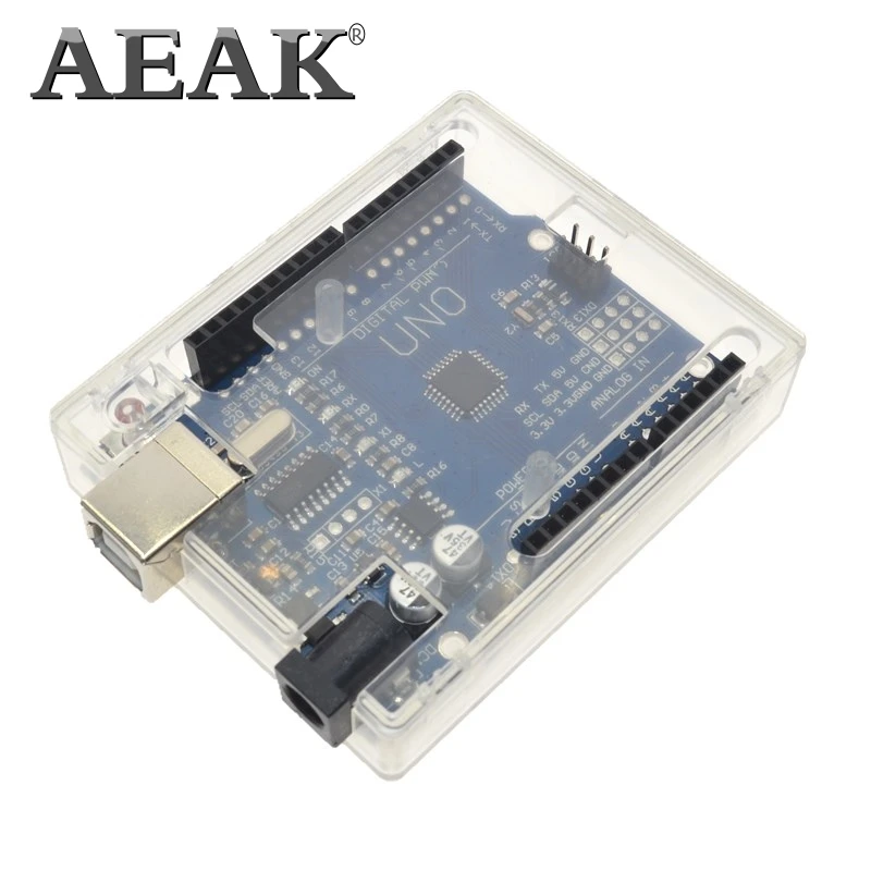 Прозрачный чехол AEAK для Arduino UNO R3 MEGA328P(не включает UNO R3