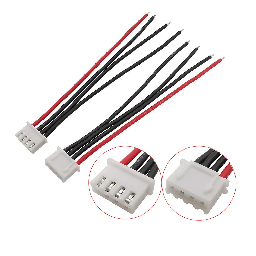 5 Connettori Femmina Per Cavo Bilanciatore Batteria Lipo 3s XH – Alloggiamento E Clip