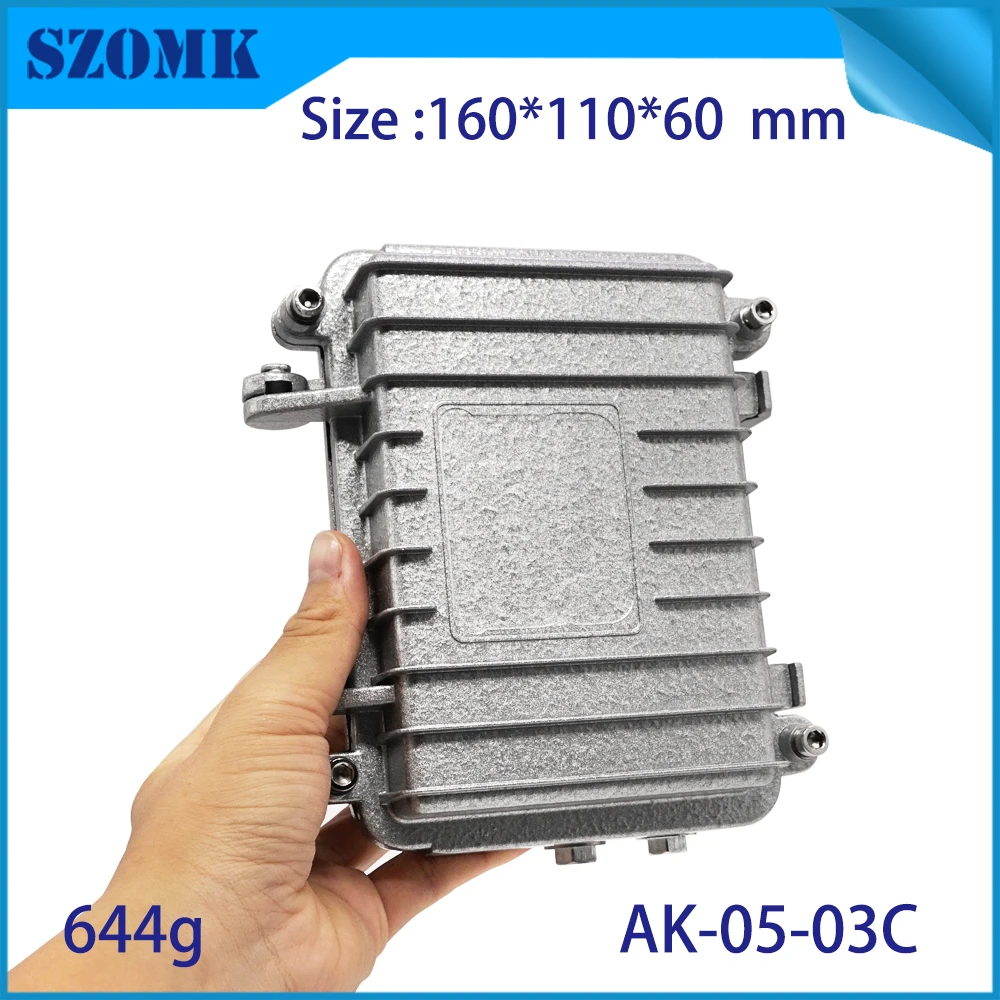 outdoor IP67 waterproof aluminum amplifier die cast enclosure for signal monitoring equipment (6)