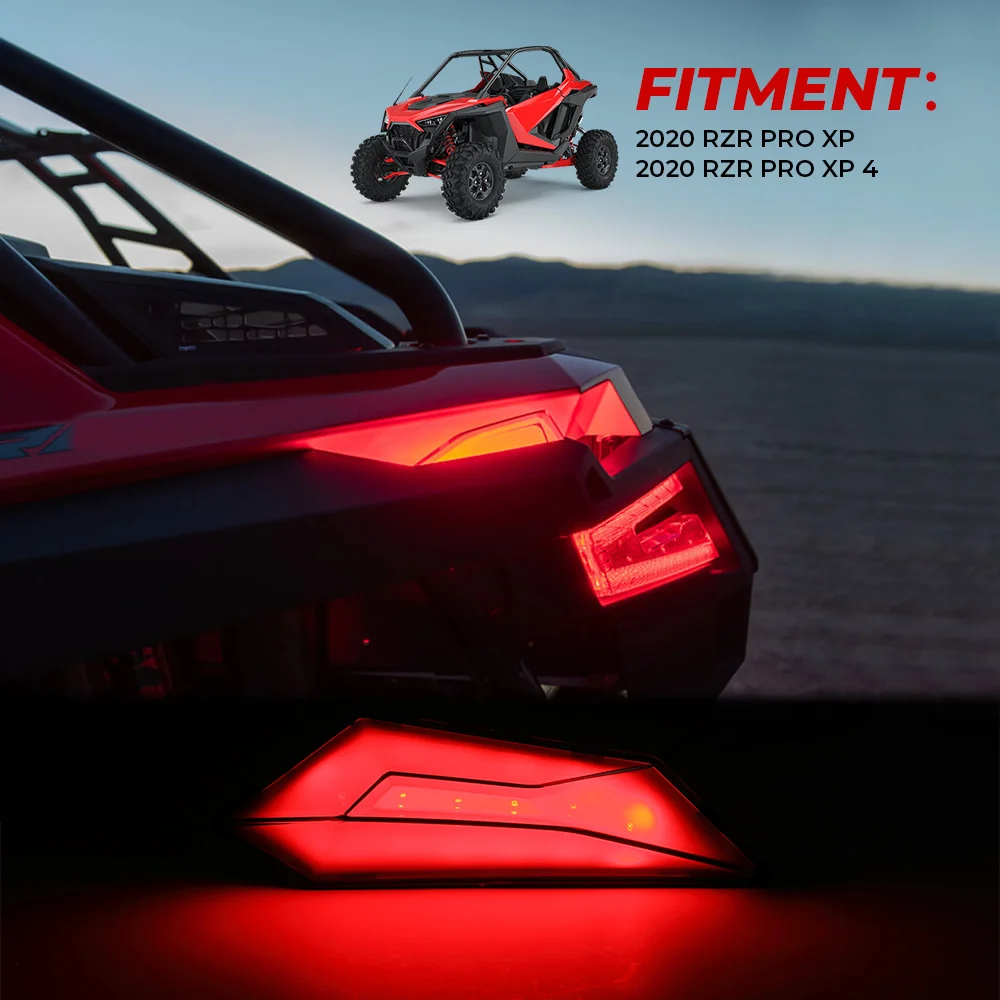 US $146.19 Indicator Red Light UTV Accessories Indicator Red Light for Polaris RZR PRO XP 4 2020 Smoked Black