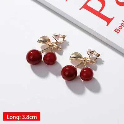 Hot Sale Korean Style Clip on Earrings Geometric Long Ear Clips for Fashion Girl Student Party Prom No Pierced Earring Gift - Окраска металла: 017