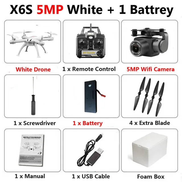 Дроны 4K камера HD Квадрокоптер WiFi FPV Дрон одна кнопка возврата давления воздуха фиксированная высота Hover RC вертолет селфи Дрон игрушки - Цвет: White 5MP 1 battery