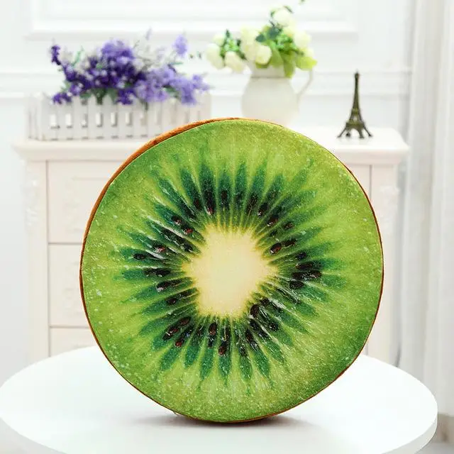 17 DUSTPROOFVEIL 3D Print Cushion Fruit Cotton Office Chair Sofa Back PP Cushions Throw Pillow - Цвет: 4