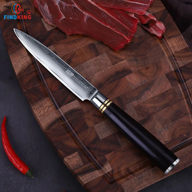 6 шт. дамасских ножей набор кухонных высокое качество острый нож шеф повара