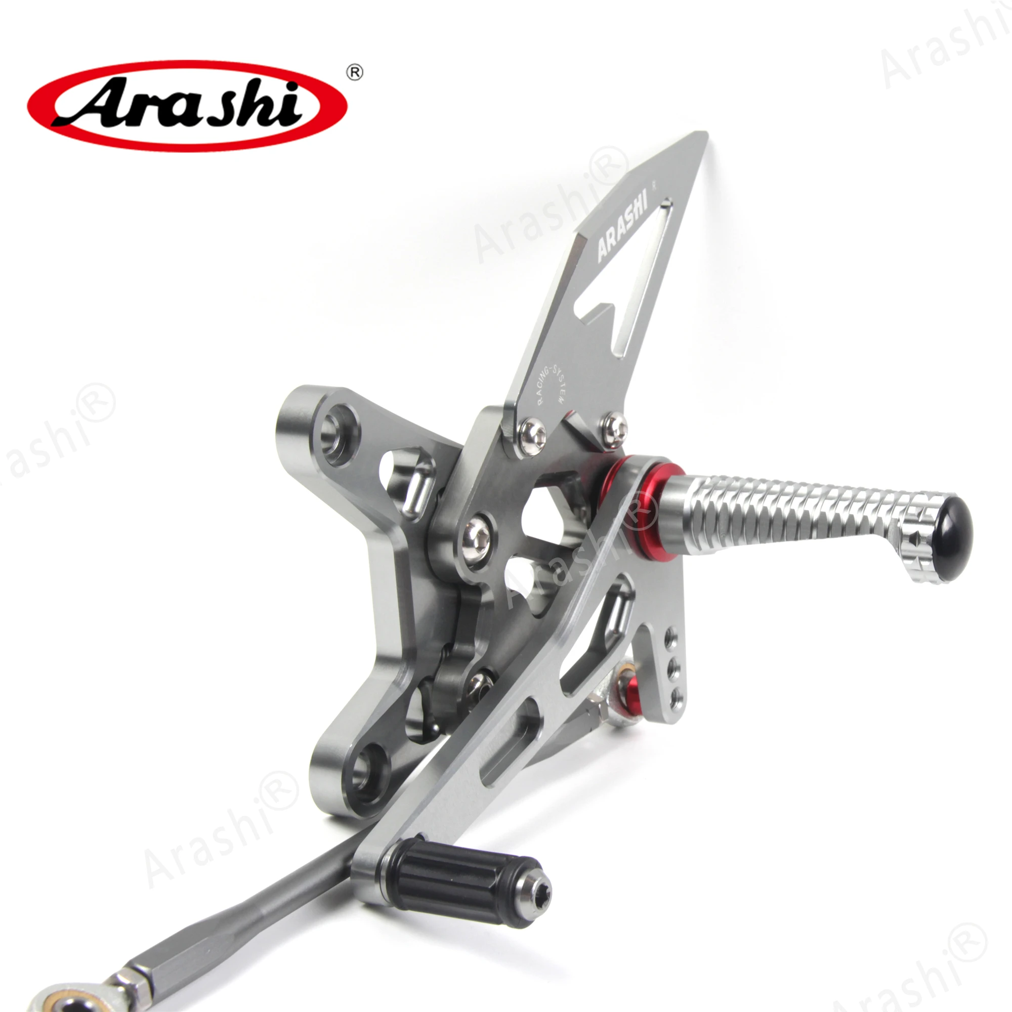 Arashi NINJA ZX6R ЧПУ Регулируемая подножка для ног для KAWASAKI ZX-6R NINJA 2007 2008 Rearset подставка для ног ZX 6R алюминий ZX636 636
