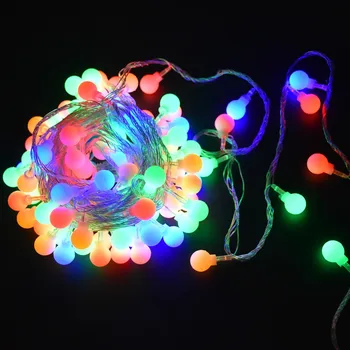 

3M 6M 10M Battery Waterproof Fairy Garland LED Ball Decorative String Lights for Christmas Tree Wedding Home Indoor Decoration