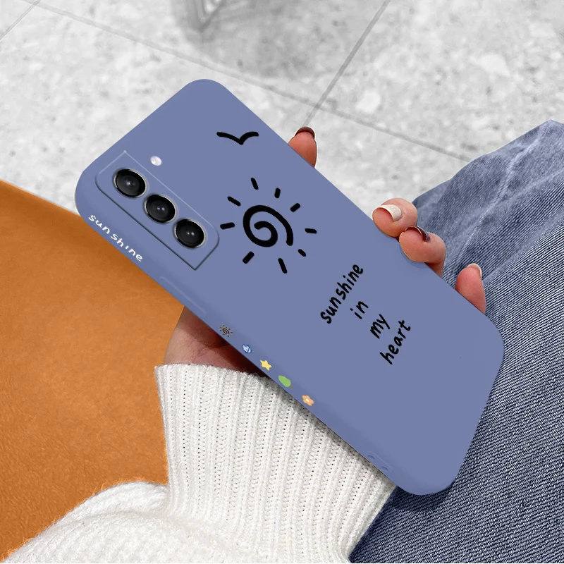 Wild Goose Liquid Silicone Case For Samsung Galaxy S21 S20 S10 Note 20 10 Camera Protective Soft Phone Back Cover On A72 A52 A42
