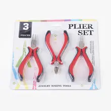 3 шт. DIY Ювелирные изделия Инструменты Набор клещи Ferronickel круглогубцы плоскогубцы бокорезы около 115~ 120x60~ 75 мм