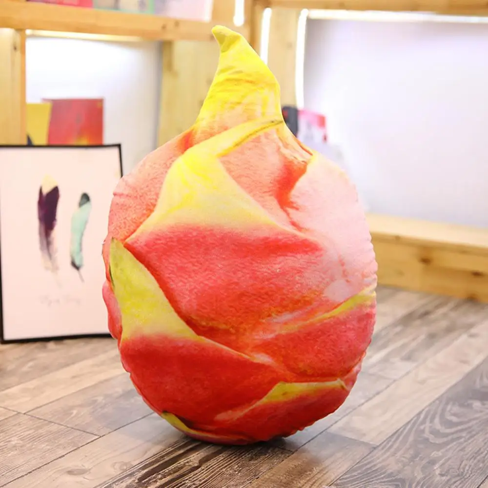 Fruit Vegetable Plush Toy Pillow Doll Potato Broccoli Strawberry Apple Durian Carrot Chili Ginger Onion Pumpkin Kiwi Home Decor - Цвет: Dragon fruit 50CM