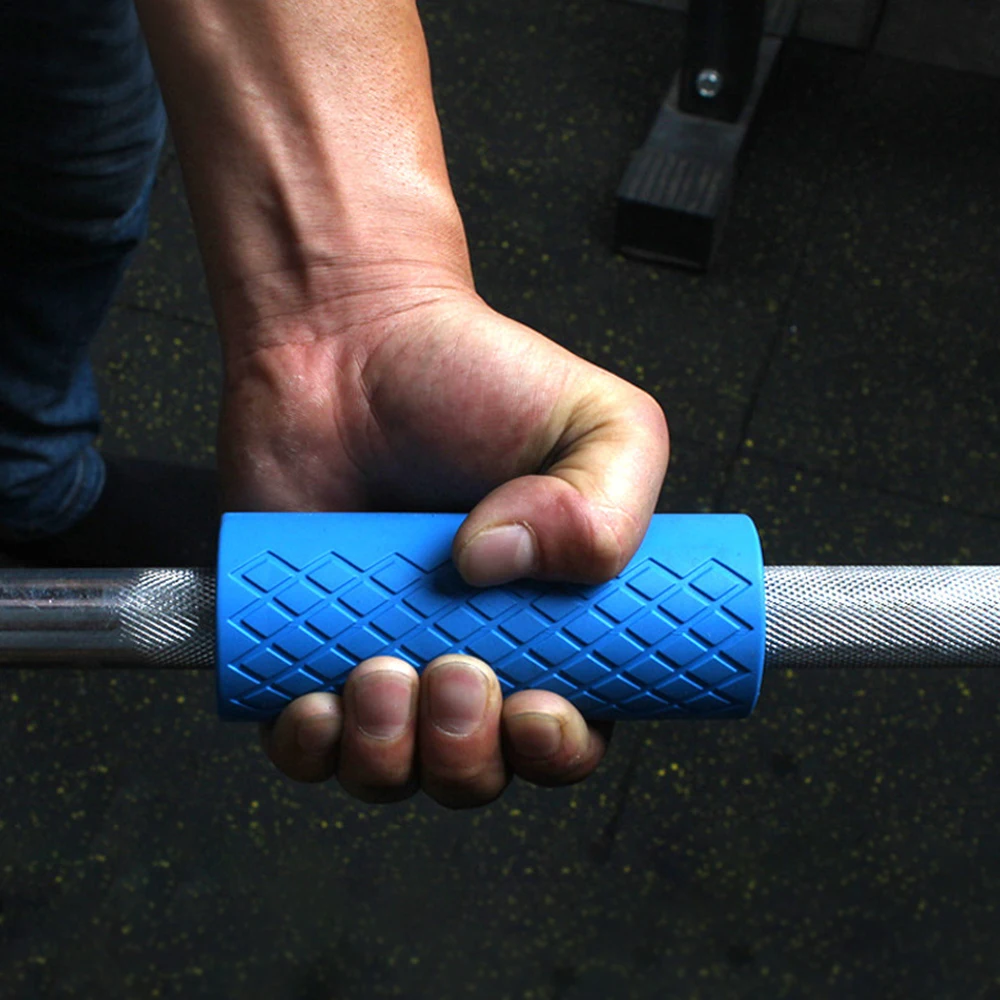 SFIT силиконовые Грипсы Штанги Гантели Грипсы противоскользящие защитные накладки ручки тренировка усиленная предплечья Тяжелая атлетика жир захват