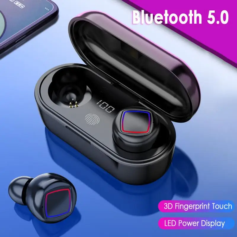 HMB 11 TWS Wireless Bluetooth 5 0 Headphone Hifi Stereo Noise Canceling Earphone Waterproof LED Display Headset With Mic