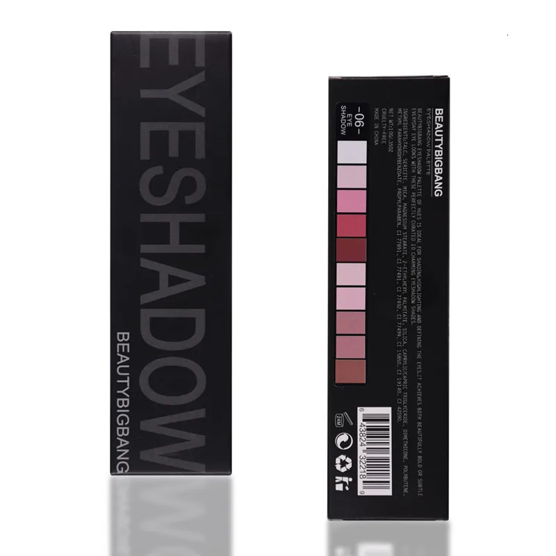 BeautyBigBang, 10 цветов, Sombras, тени для век, палитра для макияжа, тени для век, мерцающий и сияющий пигмент, пудра, тени для век, палитра