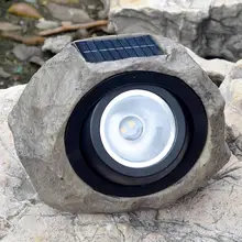 Солнечный искусственный камень светодиодный светильник с регулируемой яркостью белый теплый свет открытый сад газон декоративные прожекторы лестницы стены квадратная гирлянда