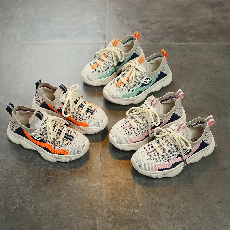 

Girls Shoes 2019 New Spring and Summer Children's Net Shoes Breathable Sports Shoes Boys Spring Old Shoes