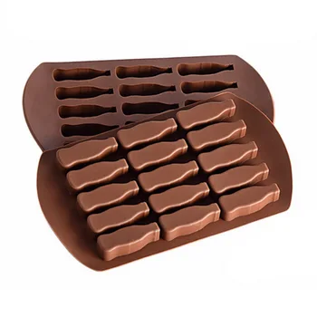 

15 Grids Cola Bottle Shape Cake Candy Chocolate Silicone Mould Tools 3D Fondant DIY Handmade Baking Cookie Mold Accessories