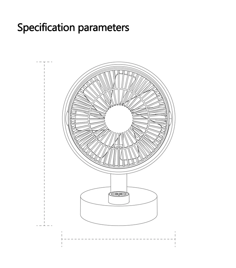 Xiaomi Sothing Desktop Fan with Digital Display Shaking Head description image 6