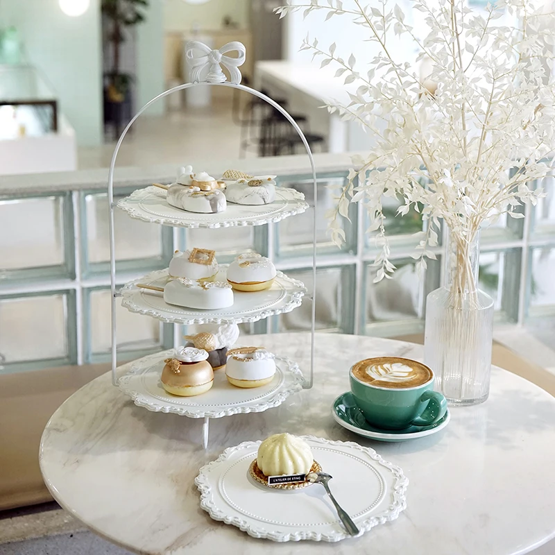 Two/Three Tier Cake Cupcake Stands for Wedding Kids Children Home Birthday Party Decor Tableware for Candy Dessert Tray