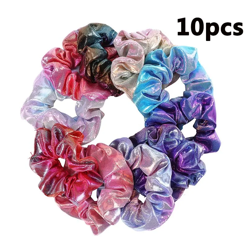 76-10pcs AWAYTR, 12 шт., однотонные бархатные резинки для волос для женщин, полиуретановые резинки для волос, эластичные резинки для волос для девушек, резинки для волос, женские аксессуары для волос - Цвет: 76-10pcs