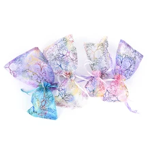 3/10 шт./упак. 4 размера сумка-кисет Красочные DIY Коралловое мешочек для украшений из органзы оптом