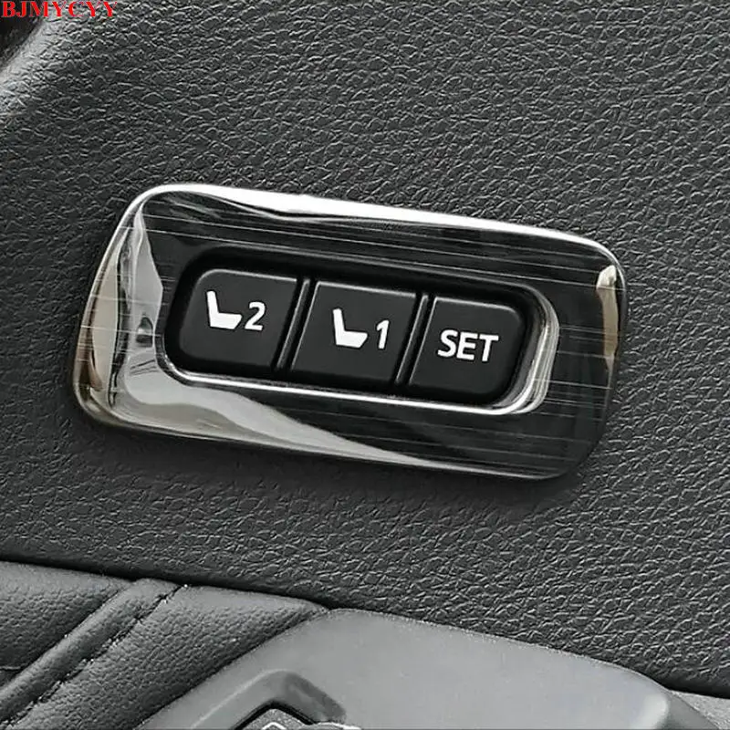 

BJMYCYY Stainless steel decorative frame for car memory key For Toyota Avalon xx50 2019 2020 Accessories