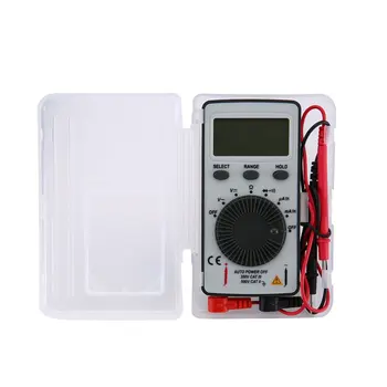 

DT9210 1999 Counts Pocket Digital Multimeter AC/DC Voltage Ammeter Tester Resistor Diode Continuity Test Data Hold Auto Range