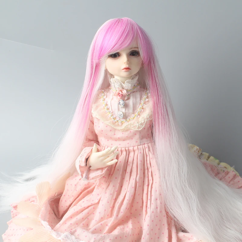 Кукла Muziwig SD bjd парик розовая мини синяя кукла волосы в градиенте 1/3 1/4 1/6