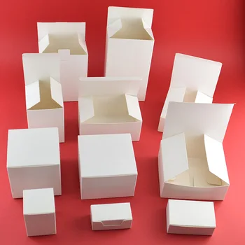 

1 Pc 2 Sizes Small Kraft Paper Box,brown Cardboard Handmade Soap Box,white Craft Paper Gift Box,black Packaging Jewelry Box