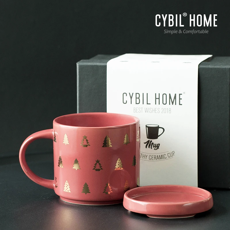 Кружки с крышкой кофейные чашки керамика дерево путешествия кофейная кружка