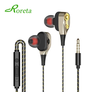 

Roreta In-Ear Earphones Stereo Bass Headset With Built-in Microphone 3.5mm Wired Earphone For smartphones